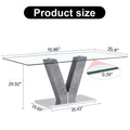 Large Modern Minimalist Rectangular Glass Dining Table For 4 8 People With 0.39