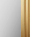 Rounded Rectangle Fluted Wall Mirror Gold See Below Gold Mirror