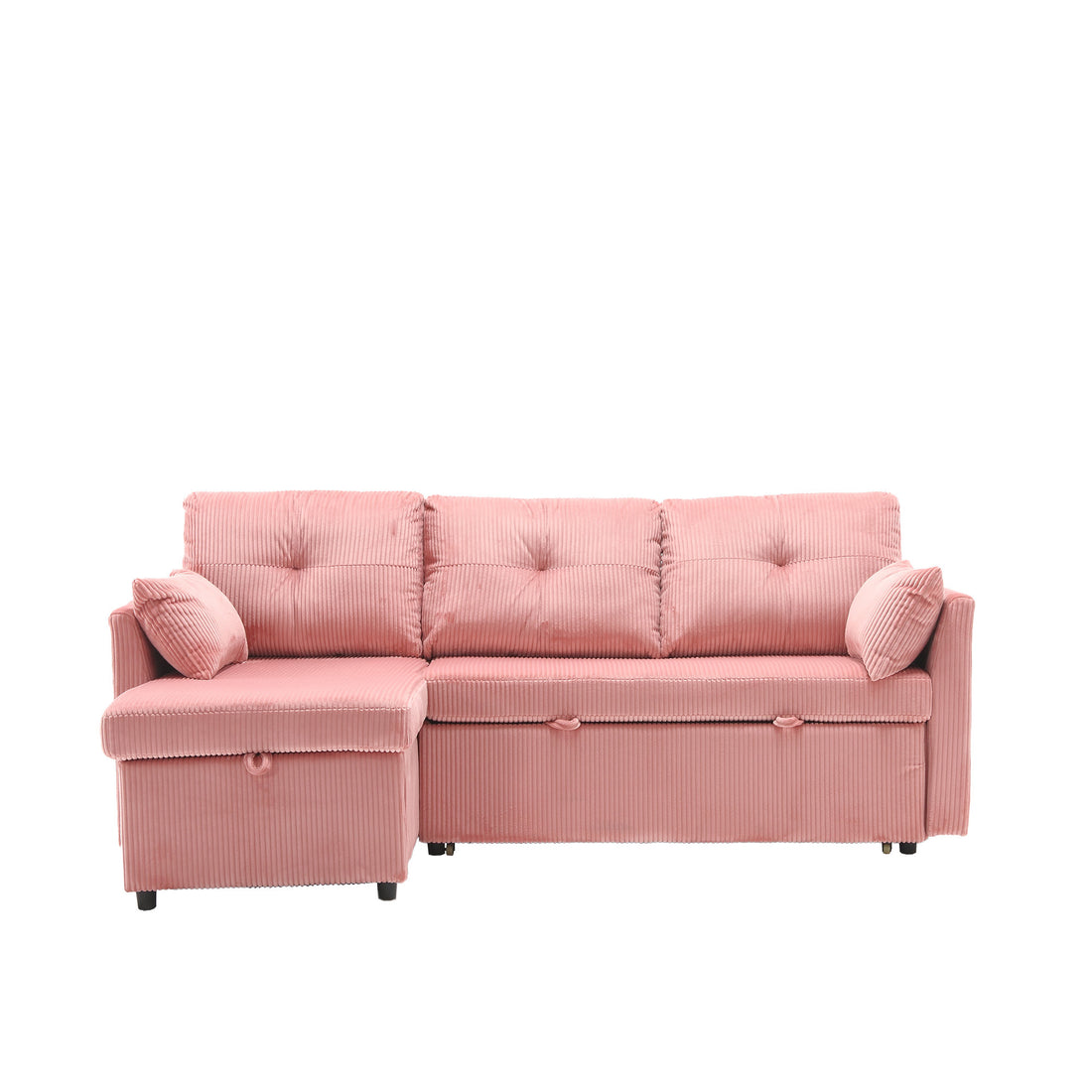 United Modular Sectional Sofa L Shaped Modular Couch With Reversible Chaise Modular Sofa Sectional Couch With Storage Seats Pink Velvet 3 Seat