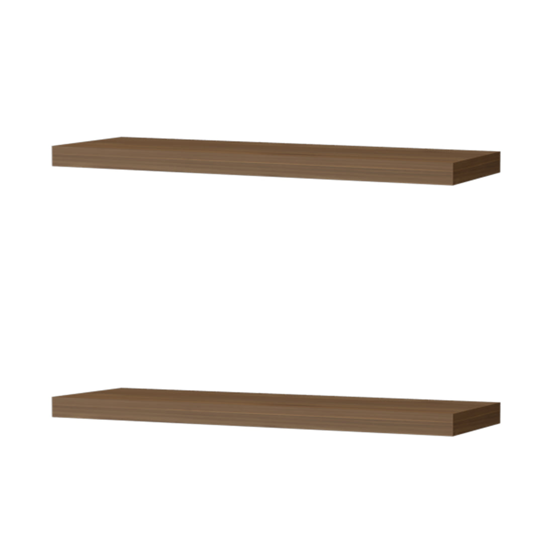 Iva Floating Shelf In Melamine, Mahogany Mahogany Floating Primary Living Space Modern Pine Wall Mounted Particle Board Melamine