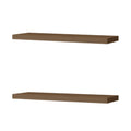 Iva Floating Shelf In Melamine, Mahogany Mahogany Floating Primary Living Space Modern Pine Wall Mounted Particle Board Melamine