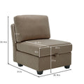 Modular Sectional 2 Seater Sofa With 2 Ottomanssleeper Sofa Bed Modular Sofa With Chaiseadjustable Arms And Backs Brown Brown Polyester 2 Seat