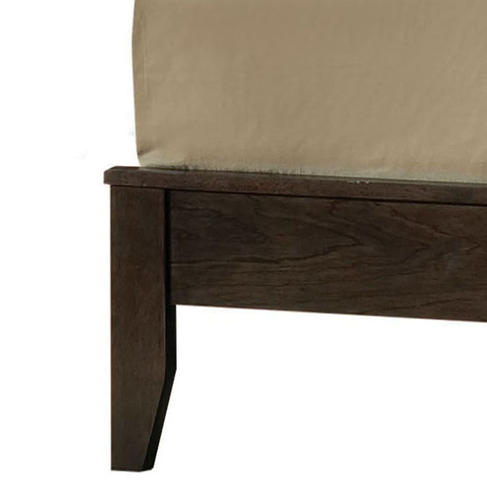 Espresso Queen Panel Bed Box Spring Required Queen Espresso Wood Casual Panel Wood