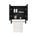 Medicine Cabinet Riley, Bathroom, Black Black Particle Board Engineered Wood