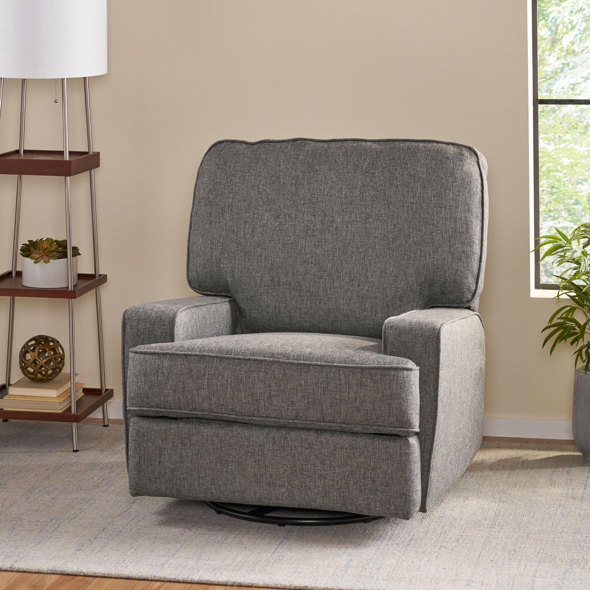 36" Wide Manual Standard Recliner Charcoal Fabric