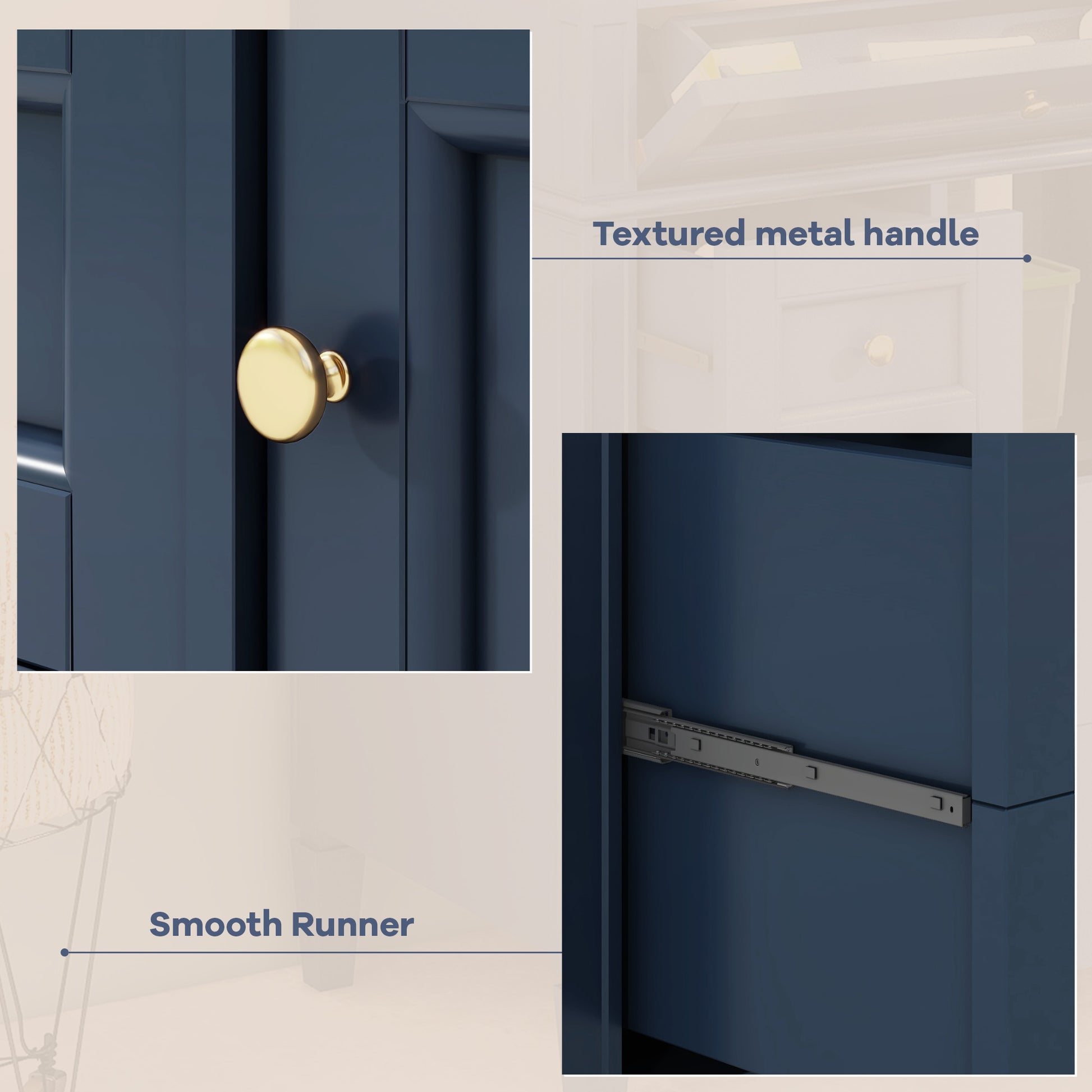 30'' Bathroom Vanity With Top Sink, Modern Bathroom Storage Cabinet With 2 Drawers And A Tip Out Drawer, Single Sink Bathroom Vanity Blue Modern Mdf Ceramic,Solid Wood Mdf