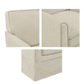 Slipcover Accent Armchair Cream See Below Cream Wood