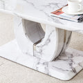 Modern Simple Luxury Imitation Marble Dining Table Rectangular Coffee Table. The Computer Desk. The Game Table. Suitable For Dining Room, Living Room, Terrace, Kitchen. 47 