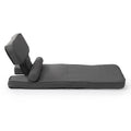 Convertible Sofa Bed With Detachable Cove Gray Gray Cotton