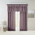 Twist Tab Lined Window Curtain Panel Only 1 Pc Window Panel Purple Polyester