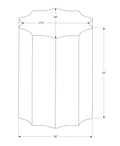 Accent Table, Drum, Side, End, Nightstand, Lamp, Living Room, Bedroom, Copper Metal, Contemporary, Modern Copper Metal