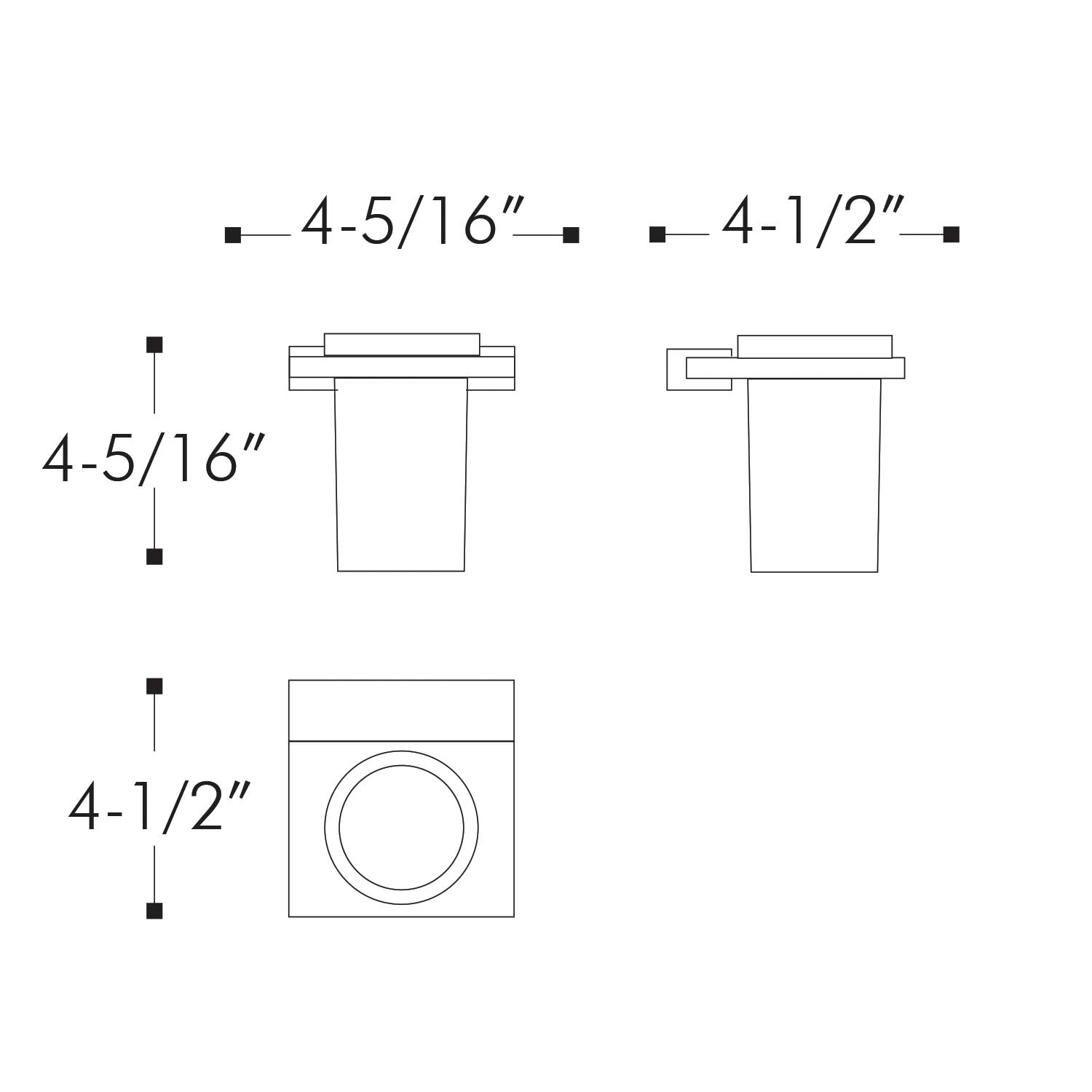 Dax Venice Bathroom Single Tumbler Toothbrush Holder Tempered Clear Glass Brushed Finish Steel Gray Brass