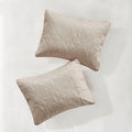 3 Piece Reversible Bedspread Set Khaki Full Queen Queen Khaki Microfiber
