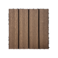 Wood Plastic Composite Deck Tiles Set Of 20Pcs, Diy Interlocking Decking Tiles, Floor Tile, Durable, Maintenance, Waterproof, Indoor Outdoor, 12X12In Light Coffee Light Coffee Modern Plastic Wood