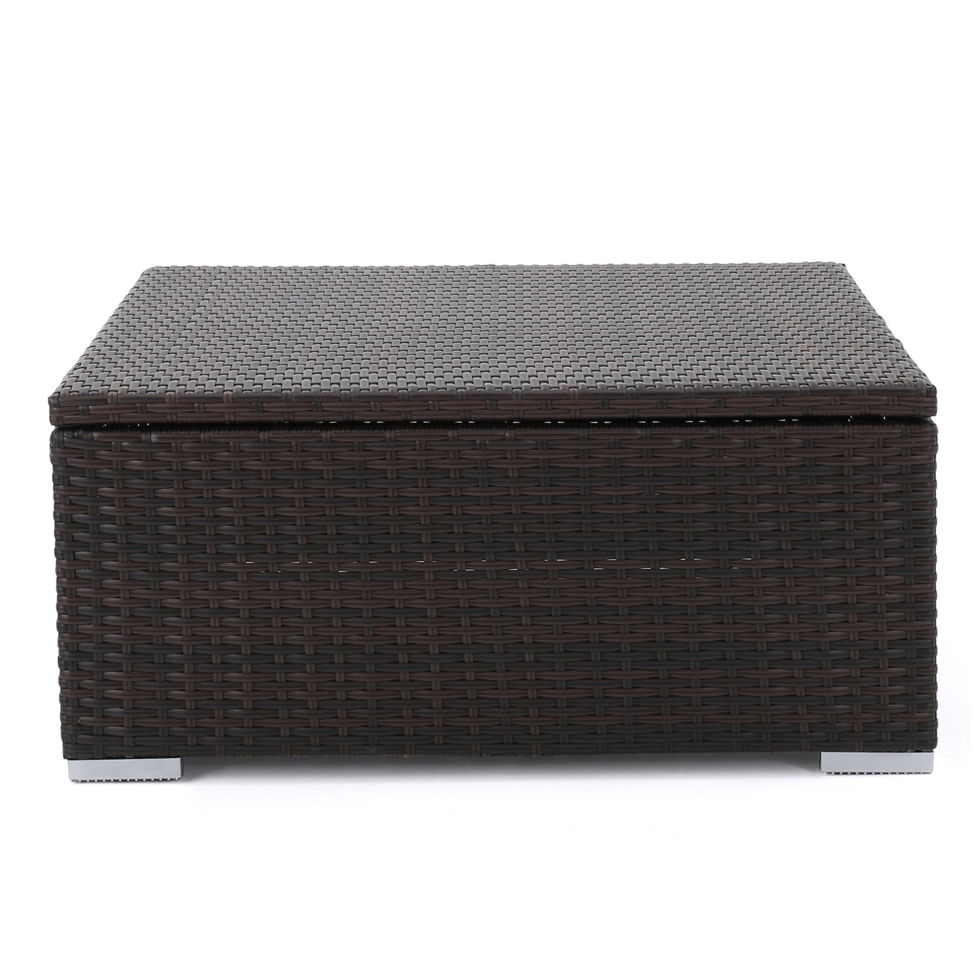 Santa Rosa Storage Coffee Table Brown Multi Rattan