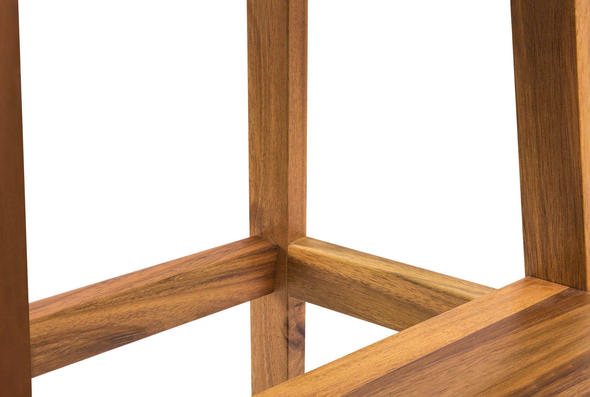 Acacia Wood Two Steps Stool Small Size Rectangle Acacia Wood Light Brown Primary Living Space American Design Acacia Wood