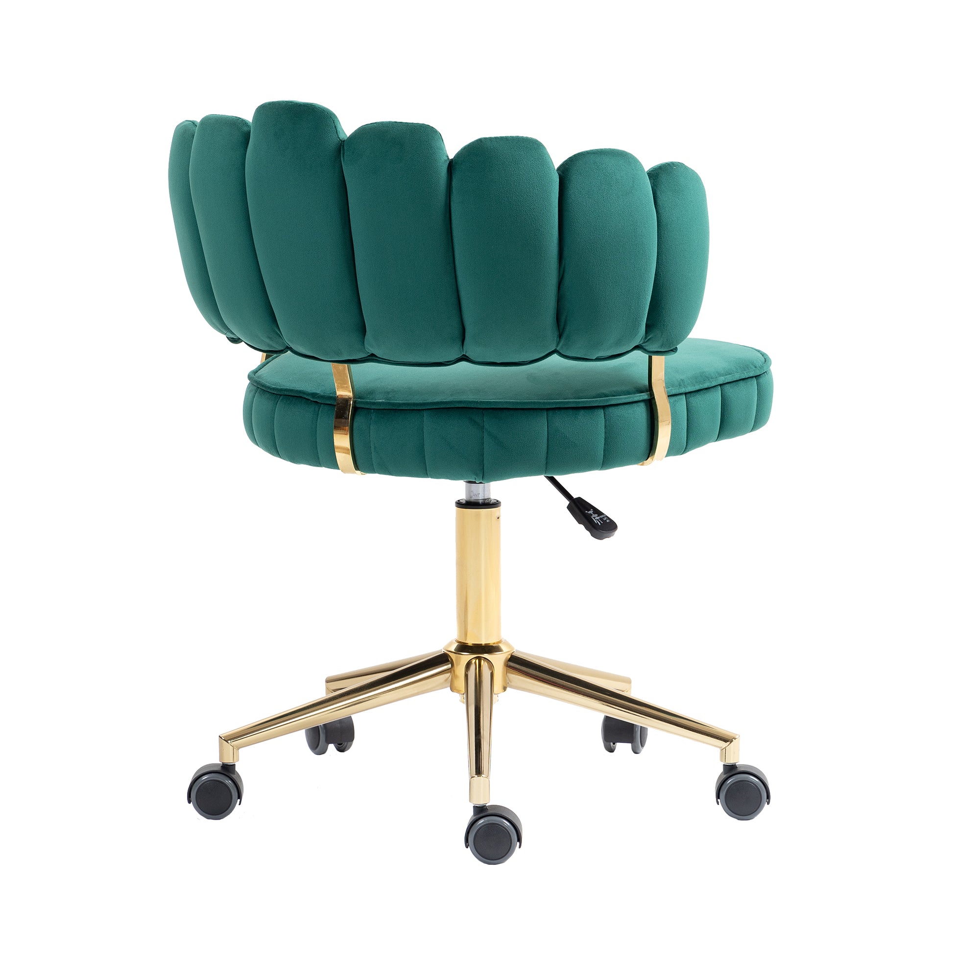 Coolmore Velvet Home Office Desk Chair, Modern Cute Computer Chair, Wheels Swivel Height Adjustable Swivel Task Chair For Home Office Emerald Velvet Emerald Primary Living Space Foam Velvet