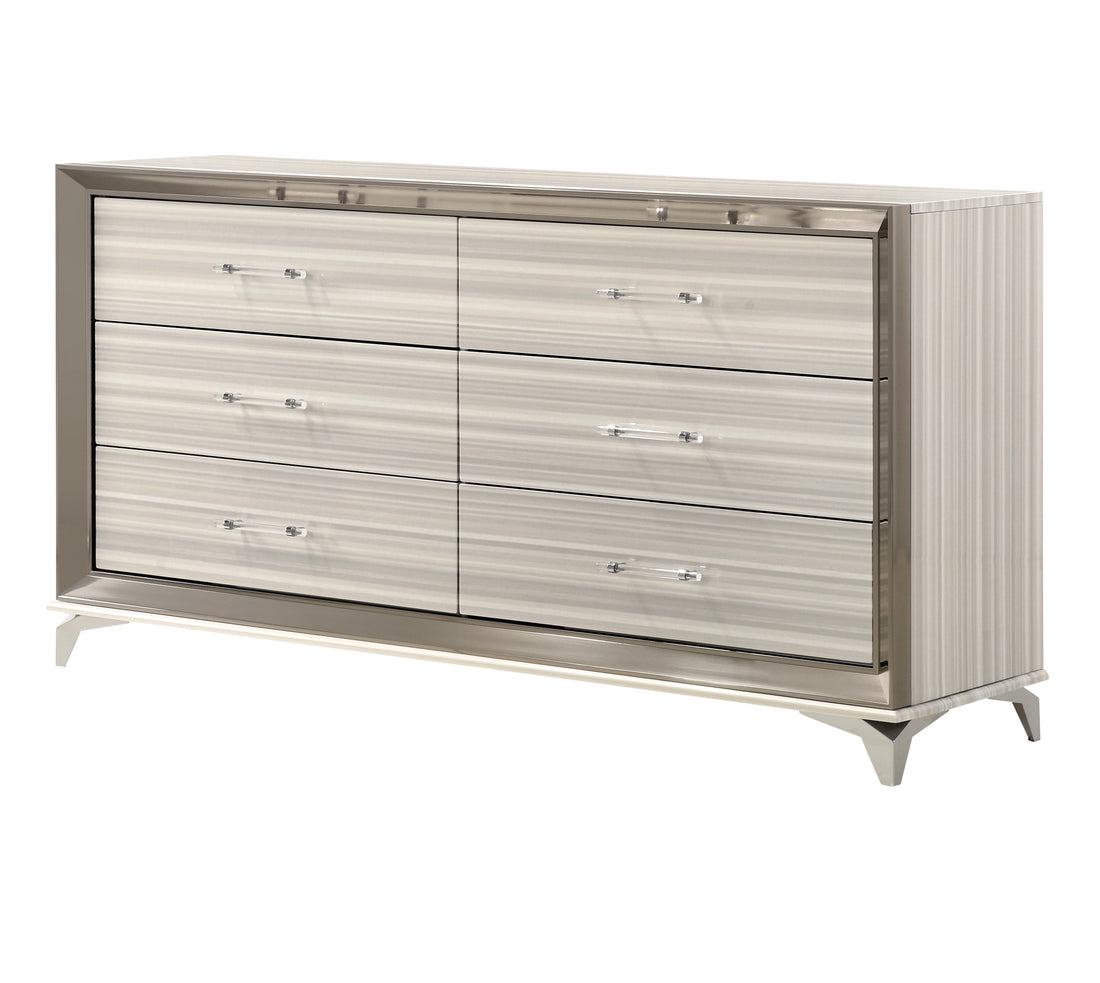 Star White Dresser White Solid Wood Mdf