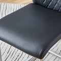 Table And Chair Set, Large Modern Rectangular Glass Table, Can Accommodate 6 8 People, Equipped With A 0.39 Inch Tempered Glass Tabletop And Large Mdf Table Legs, Comfortable And Soft Chairs. Transparent Mdf Glass