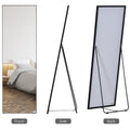 Homcom Full Length Glass Mirror, Freestanding Or Wall Mounted Dress Mirror For Bedroom, Living Room, Bathroom, 19.75