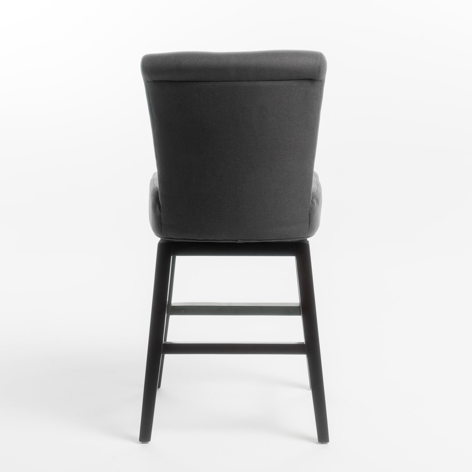 Swivel Bar Stool Light Grey Fabric