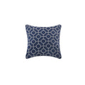 4 Piece Jacquard Quilt Set With Throw Pillow Navy Full Queen Full Navy Polyester