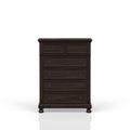 Dark Cherry 5 Drawer Chest Cherry Solid Wood Mdf