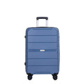 Hardshell Suitcase Spinner Wheels Pp Luggage Sets Lightweight Durable Suitcase With Tsa Lock,3 Piece Set 20 24 28 ,Blue Blue Polypropylene