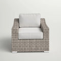 Fully Assembled Patio Chair With Cushions Yes Sectional Grey Mix Rust Resistant Frame Stain Resistant Cushions Garden & Outdoor Modern Sofa Seating Groups Foam Wicker