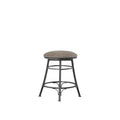 Bali Backless Swivel Counter Chair Gray Dark Gray Wood