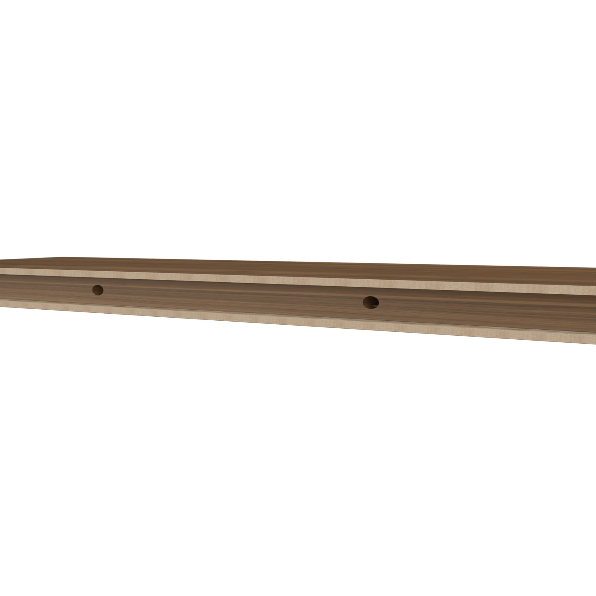 Iva Floating Shelf In Melamine, Mahogany Mahogany Floating Primary Living Space Modern Pine Wall Mounted Particle Board Melamine
