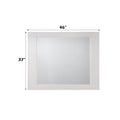 Naima Ii White High Gloss Finish Mirror White Mirror,Synthetic Wood