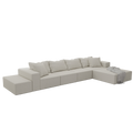 Modern Upholstered Sectional Sofa Couch Set,Modular 132