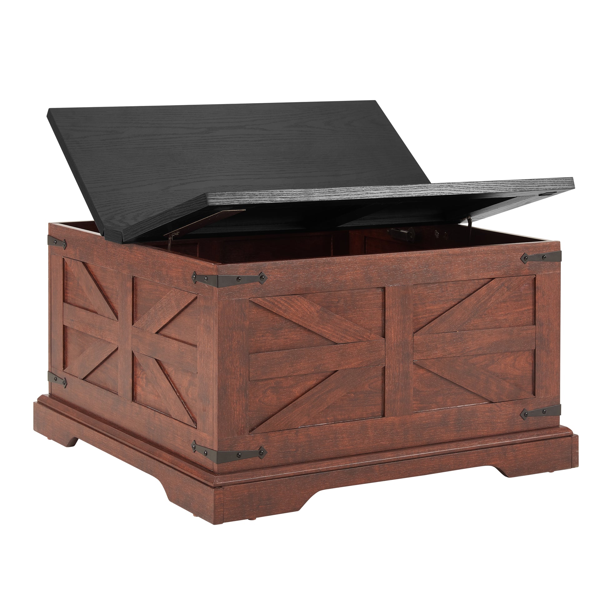 Farmhouse Coffee Table & End Table Barn Design Center Table Rustic Cocktail Table With Hinged Lift Top And End Table Oak Mdf