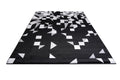 Jersey Area Rugs, Carpets For Livingroom, 7X10 Area Rugs ,3985 Black Grey Rectangle 8&10 Black Grey Contemporary Abstract Polypropylene