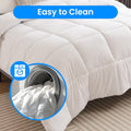 Comforter King Size, All Season Duvet Insert, Quilted Soft Down Alternative Bedding Comforter Reversible With Corner Tabs, Lightweight & Warm Microfiber, Machine Washable, 102