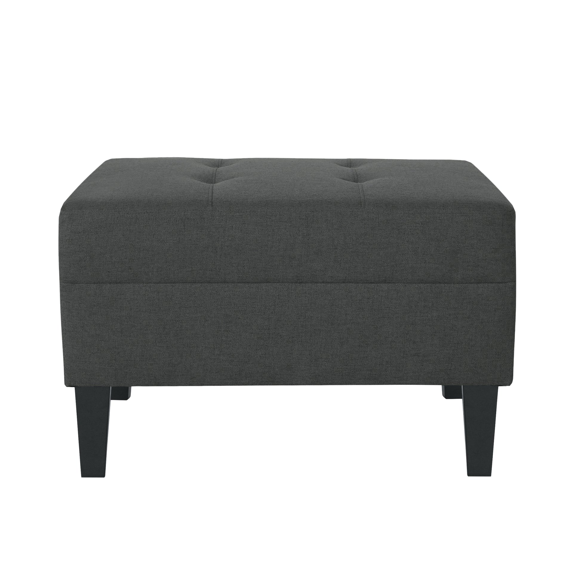 Ottoman Dark Gray Fabric