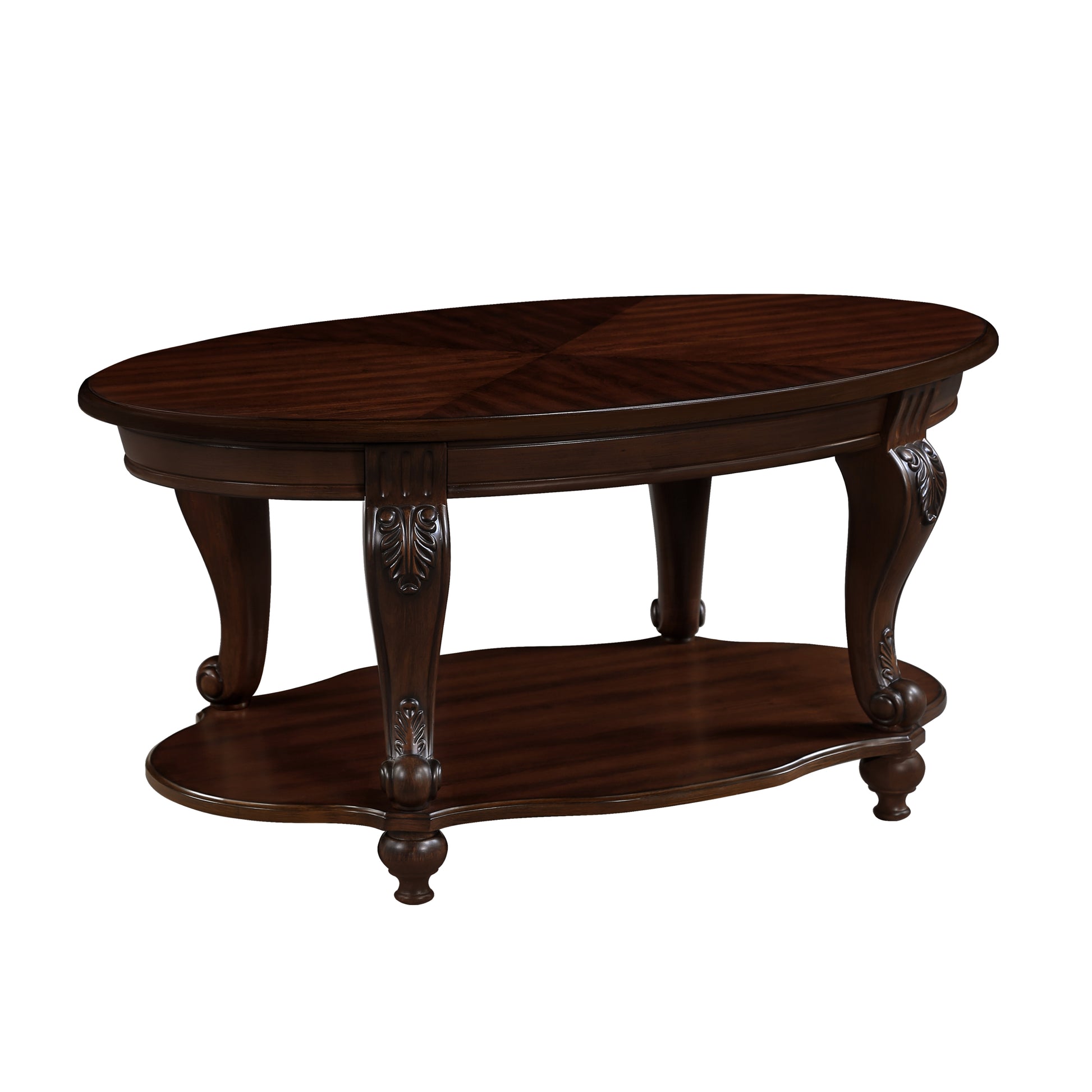 Living Room Coffee Table Set, Coffee Table & Two End Side Table 3 Piece Set For Office, Living Room, Apartment, Small Space, Easy Assembly, Cherry Color Written On Box Is Light Espresso Light Espresso Rubber Wood