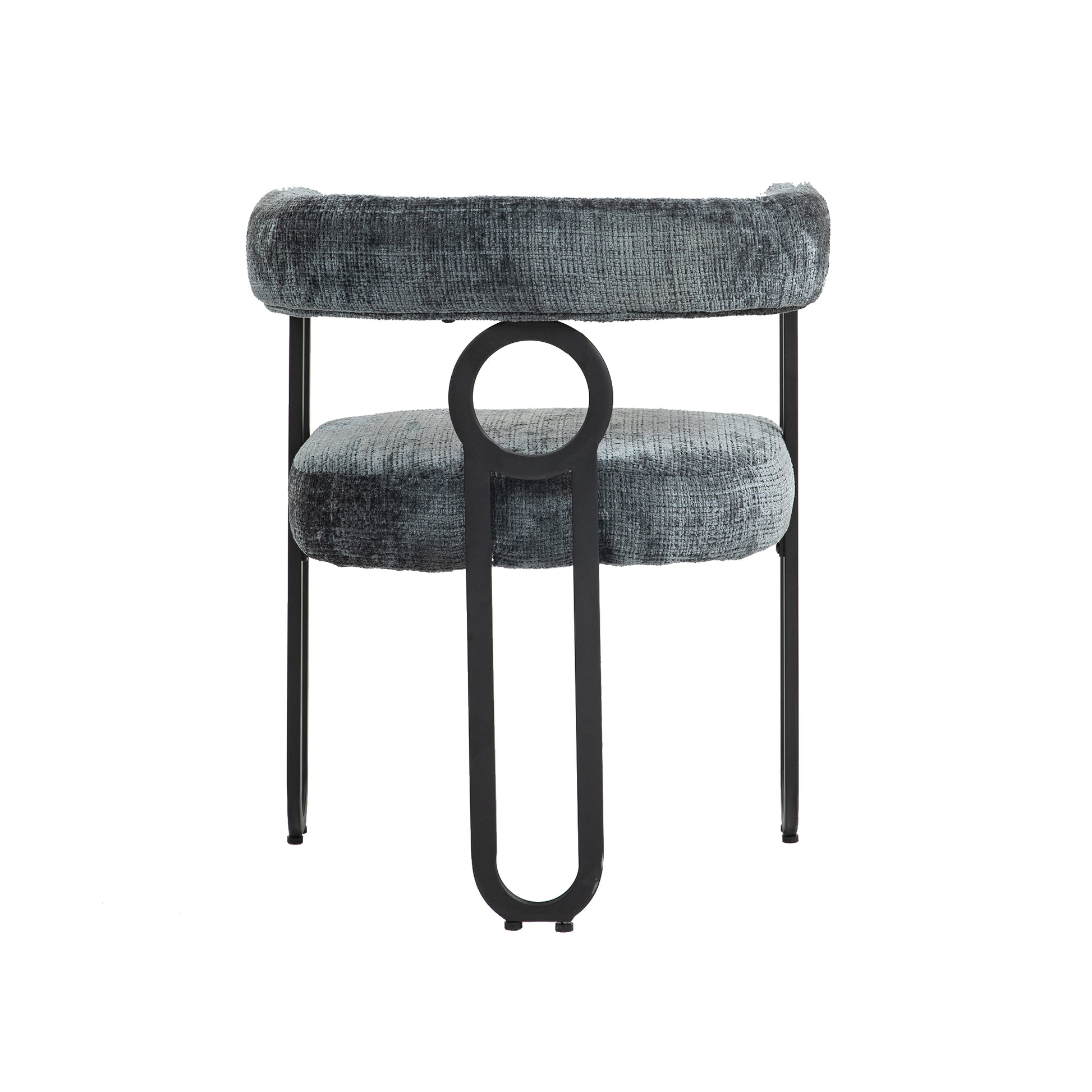Coolmore Contemporary Designed Chenille Fabric Upholstered Accent Dining Chair Barrel Side Chairs Kitchen Armchair For Living Room Set Of 1 Gray Chenille Gray Primary Living Space Foam Chenille