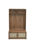 Closet, Suitable For Living Room, Entryway, Bedroom Walnut Mdf