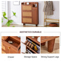 Modern Minimalist Storage Cabinet, Japanese Rattan Shoe Cabinet, Bed Top Cabinet, Small Home Furniture. Suitable For Corridors And Living Rooms. Gz Di 03 Wood Mdf