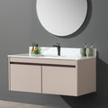 43 Inch Marble Vanity Top, Bathroom Vanity Top With Undermount Rectangular Middle Sink And 4