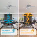 Crystal Ceiling Fan Reversible Blades 3 Wind Speeds Remote Control For Bedroom Living Dining Room Chrome Chrome American Design,American Traditional,Retro,Traditional,Vintage Crystal Iron