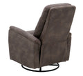 Korka Brown Swivel Gliding Recliner Brown Foam Engineered Wood