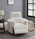 Sagen Glider Recliner W Swivel, Beige Boucle Lv02733 Beige Upholstered