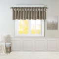 Lightweight Faux Silk Valance With Beads Pewter 50X26