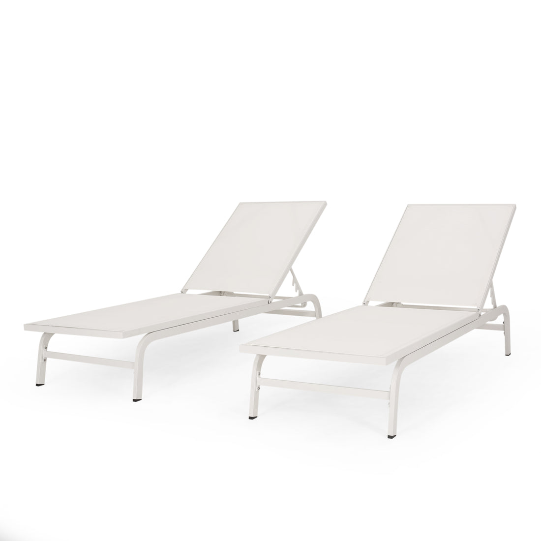 Finn Chaise Lounge White Nylon Mesh