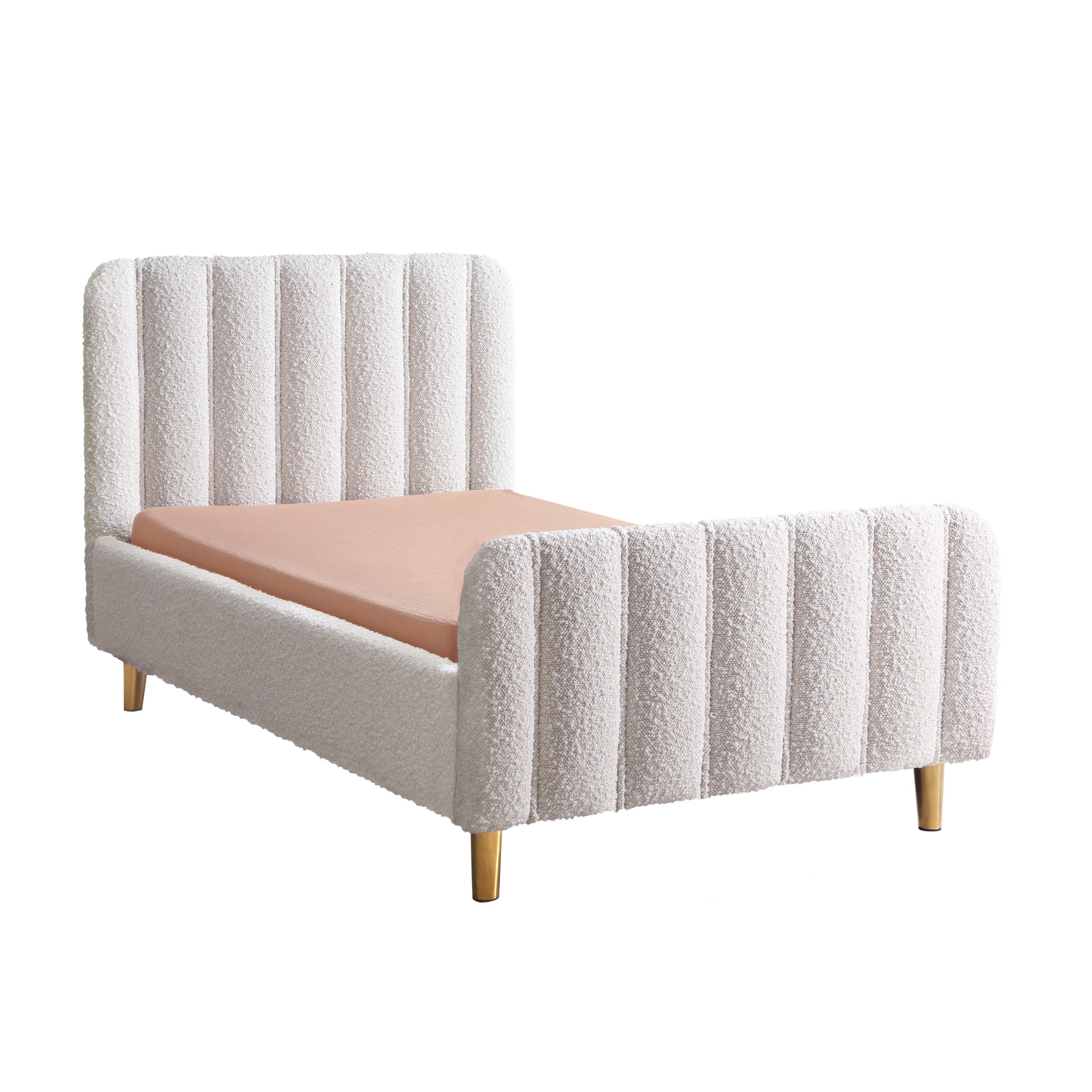 Gatsby Toddler Bed In Boucle Cream Fabric