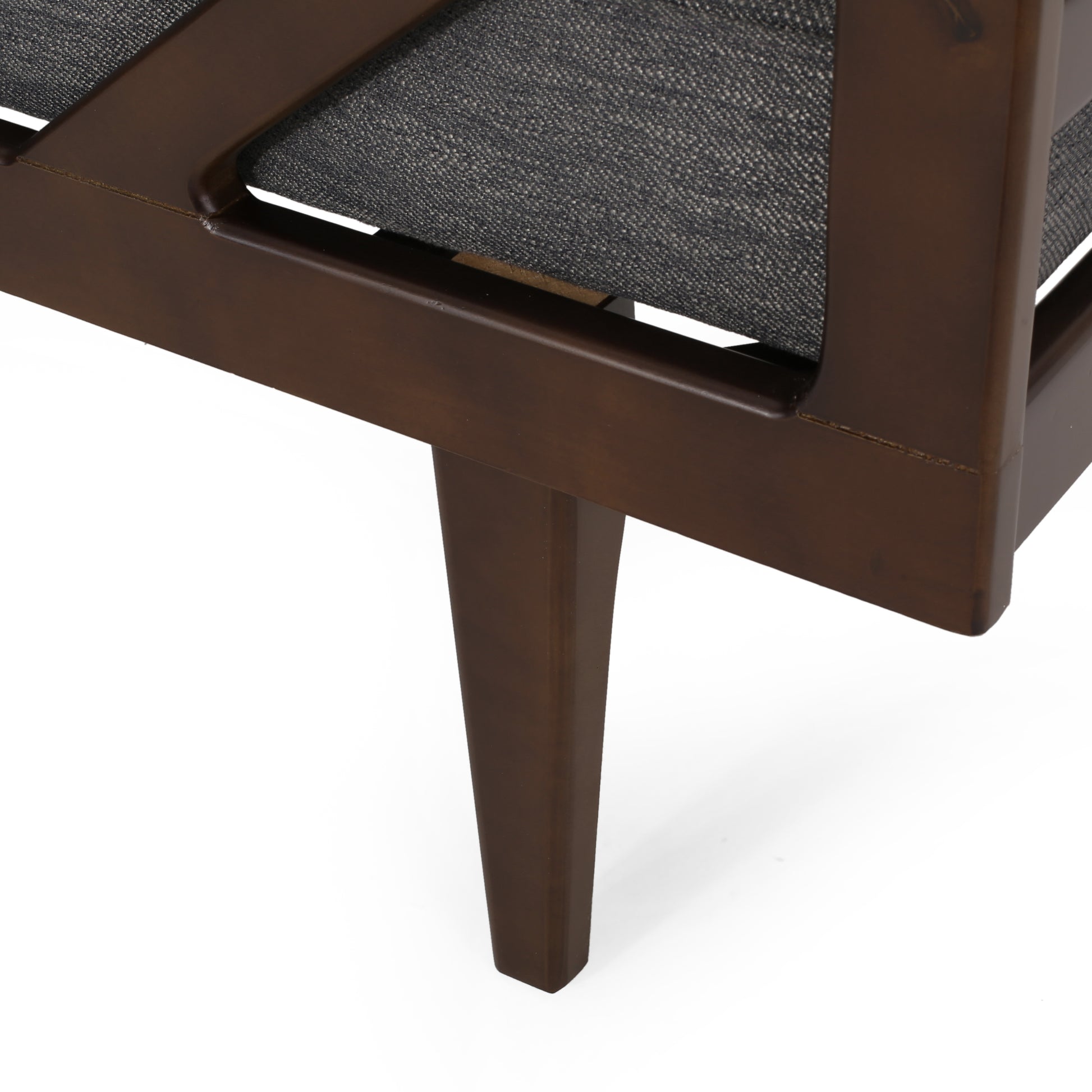 Chaise Lounge Charcoal Fabric