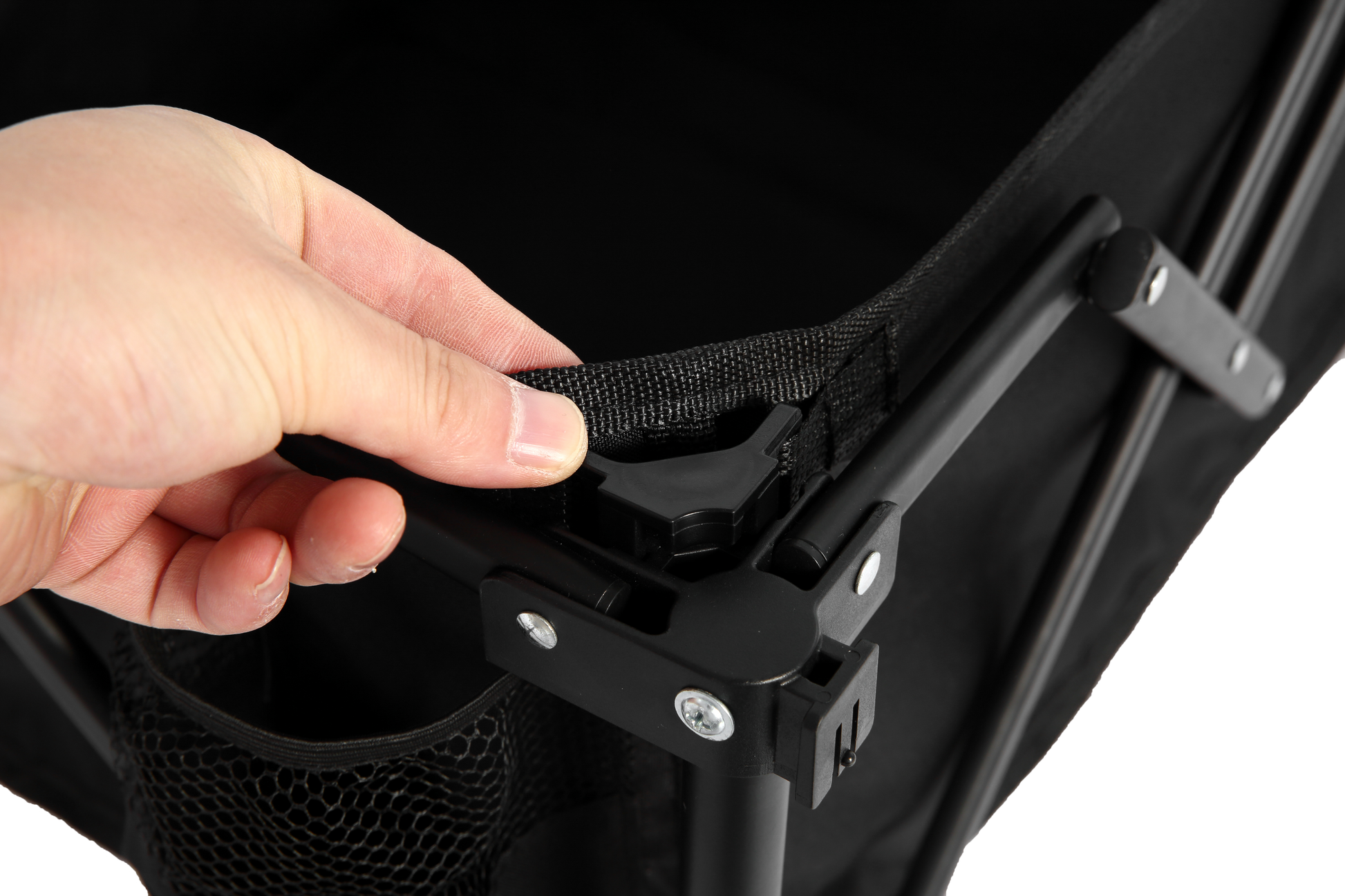 Folding Wagon Carts,Folding Wagon Cart With All Terrain Wheels,Heavy Duty Garden Carts With Adjustable Handle,Outdoor Utility Wagon For Camping Shopping Sports Fishing Black Black Steel